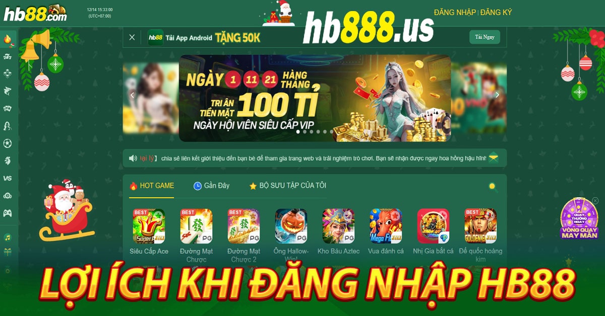 Lợi ích khi đăng nhập Hb88