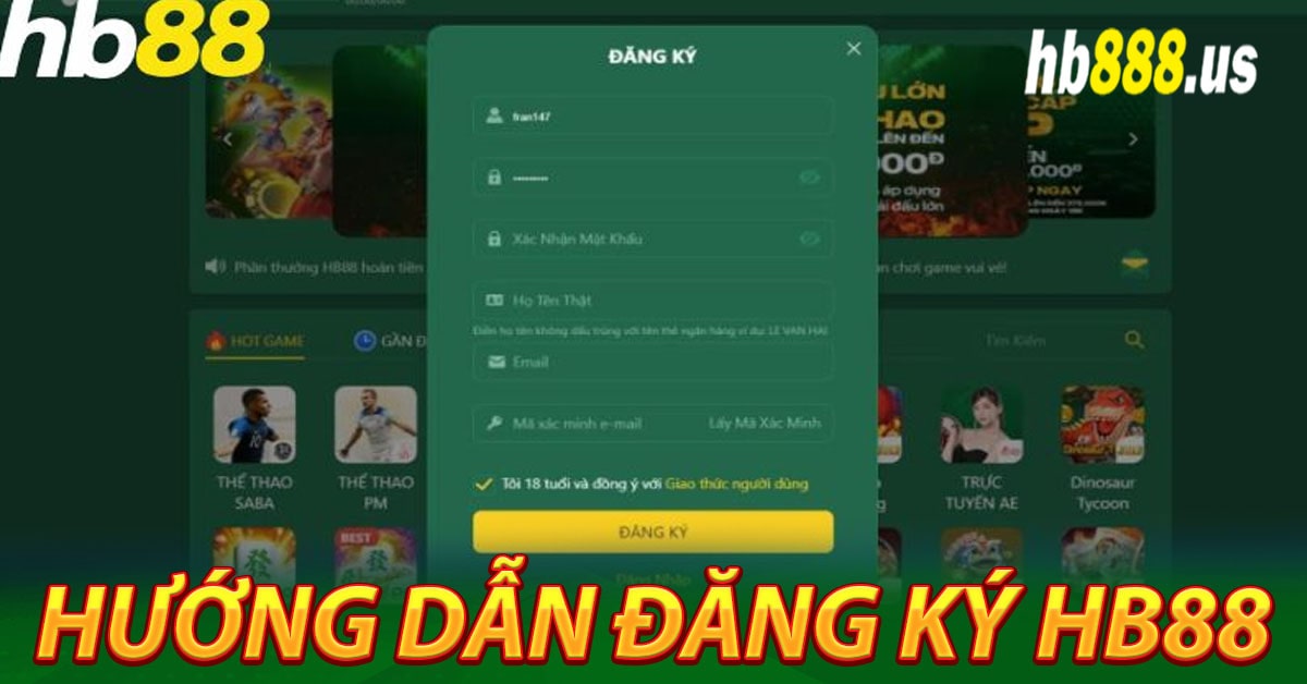 Hướng dẫn cách đăng ký Hb88